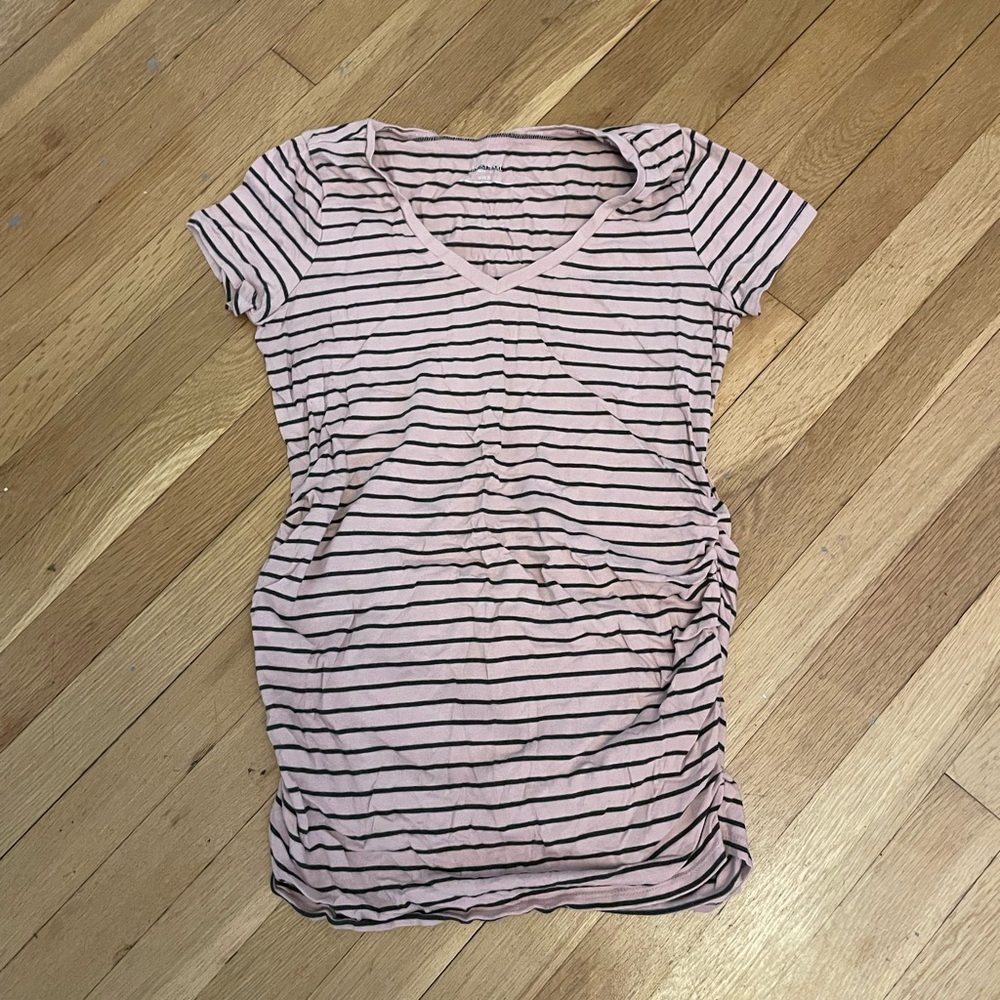 Striped maternity t-shirt